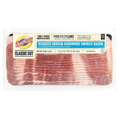 Hatfield Reduced Sodium Sliced Bacon - 16 OZ - Image 2