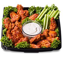 Deli Buffalo Wing Snack Square Tray - Each (Please allow 48 hours for delivery or pickup)