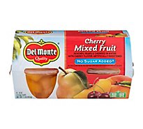 Del Monte Cherry Mixed Fruit Cup No Sugar Added - 4-4 OZ