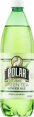 Polar Ginger Ale Diet Green Tea - 33.8 FZ - Image 2