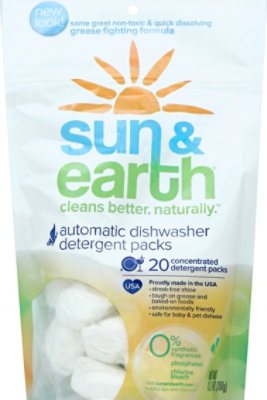 Sun & Earth Detergent Auto Dshwshr - 20 CT - Image 1