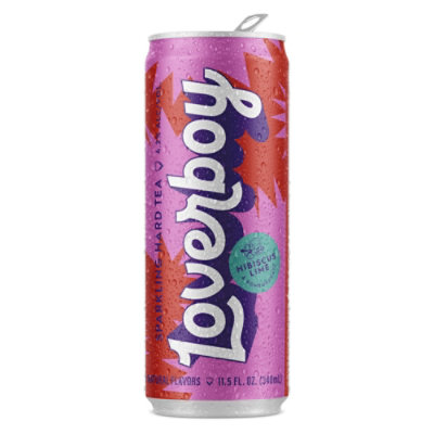Loverboy Hard Sparkling Hibiscus Pom Tea In Cans - 6-11.5 FZ - Image 2