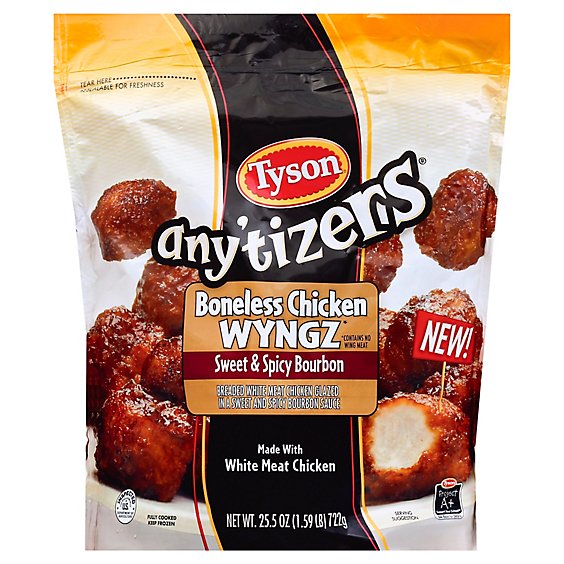 Tyson Anytizer Sweet & Spicy Bourbon Boneless Chicken Bites - 24 Oz.
