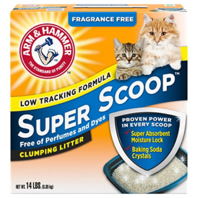 ARM & HAMMER Super Scoop Fragrance Free Clumping Clay Cat Litter - 14 Lb - Image 3