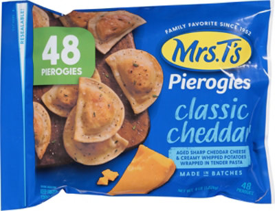 Mrs. T's Classic Cheddar Pierogies - 48 Count - Image 1