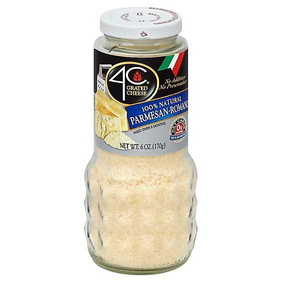 4C Foods Grated Parmesan Romano - 6 OZ