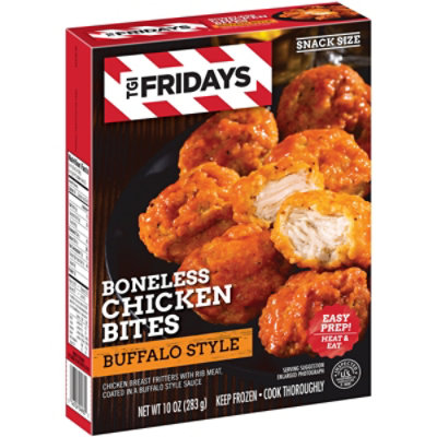 TGI Fridays Frozen Appetizers Buffalo Style Boneless Chicken Bites Box - 10 Oz - Image 5