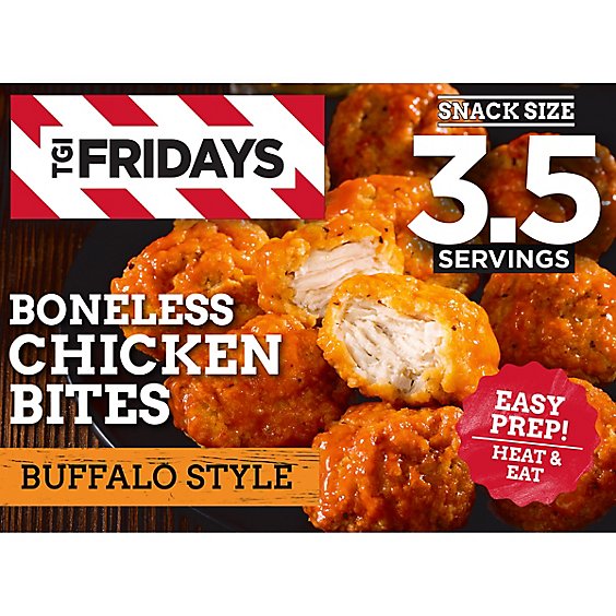 TGI Fridays Frozen Appetizers Buffalo Style Boneless Chicken Bites Box - 10 Oz