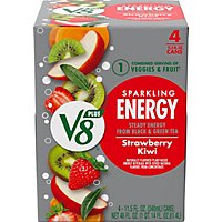 V8 Sparkling Strawberry Kiwi Energy Drink Pack - 4-11.5 Fl. Oz. - Image 2