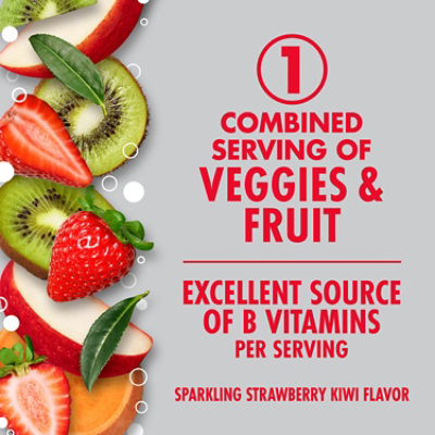 V8 +Energy Sparkling Strawberry Kiwi Juice Energy Drink - 4-11.5 Fl. Oz. - Image 2