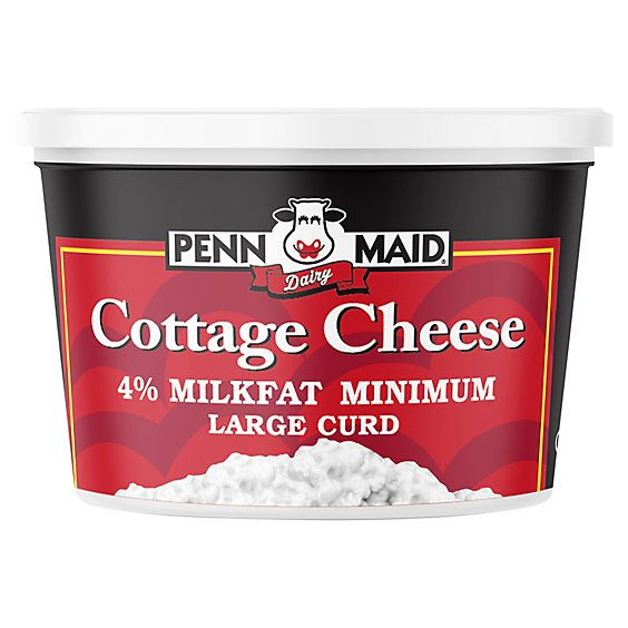 Penn Maid Large Curd 4% Milkfat Cottage Cheese - 16 OZ