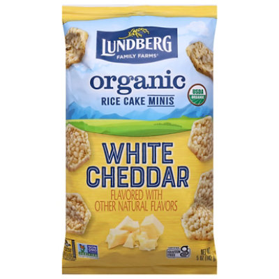 Lundberg Family Farms Organic Mini Rice Cakes White Cheddar - 5 Oz - Image 4