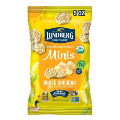 Lundberg Family Farms Organic Mini Rice Cakes White Cheddar - 5 Oz - Image 2