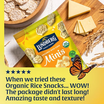 Lundberg Family Farms Organic Mini Rice Cakes White Cheddar - 5 Oz - Image 7