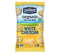 Lundberg Family Farms Og Mini Rice Cake White Cheddar - 5 OZ