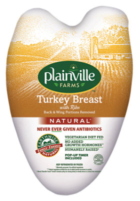 Plainville Farms Turkey Breast Bone In - LB - Image 1