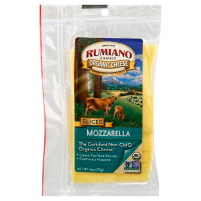 Rumiano Organic Sliced Mozzarella - 6 OZ - Image 1