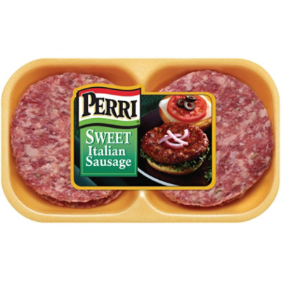 Perri Sweet Italian Sausage Patty - 16 OZ - Image 1