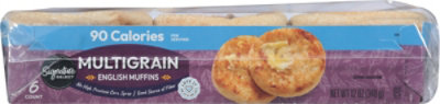 Signature SELECT 90 Calorie Multigrain English Muffins - 12 Oz - Image 6