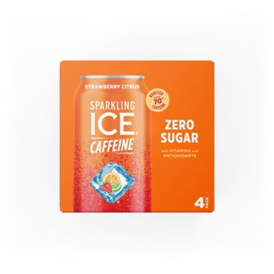 Sparkling Ice® Sparkling Water With Caffeine Strawberry Citrus - 4-16 Fl. Oz. - Image 6