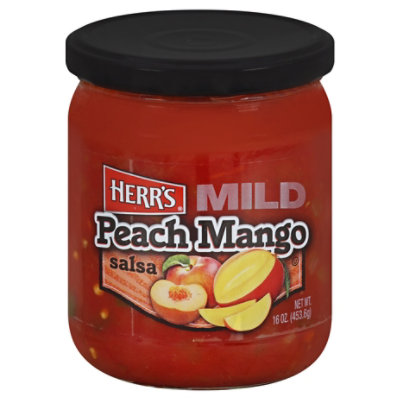 Herrs Peach Mango Salsa - 16 OZ - Image 1