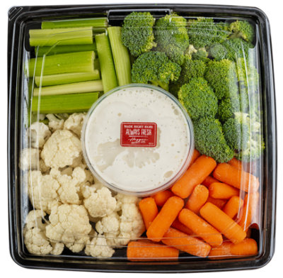 Kitchen Veggie Tray with Ranch - Each - Image 1