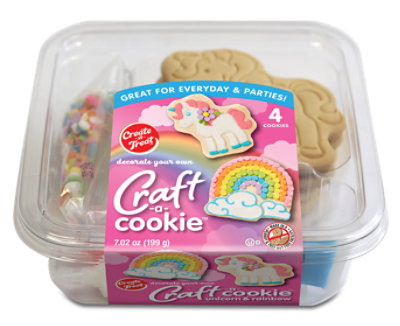 Cat Unicorn & Rainbow Cookie Kit 4pk - 7.02 OZ