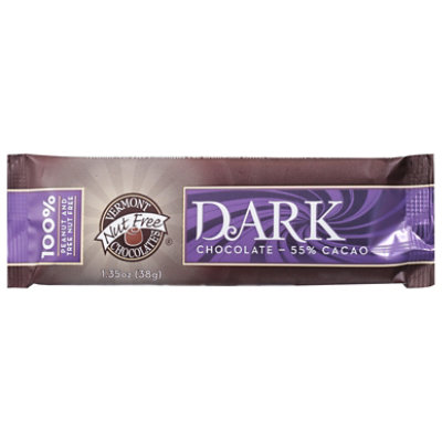 Vermont Nut Free Dark Chocolate Small Bars - 1.5 OZ - Image 3