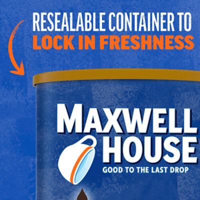 Maxwell House Medium Roast Original Roast Decaf Ground Coffee Canister - 22 Oz - Image 5