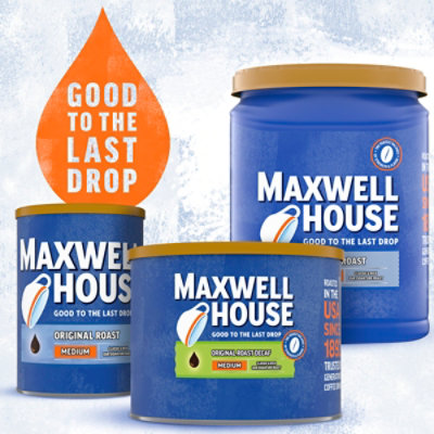 Maxwell House Decaffeinated Original Medium Roast Ground Coffee - 22 Oz - Image 6