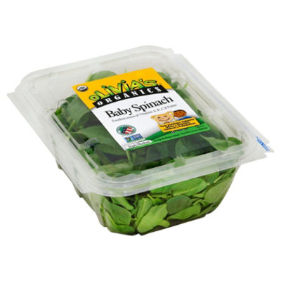 Olivia Organic Baby Spinach - 5 OZ - Image 1