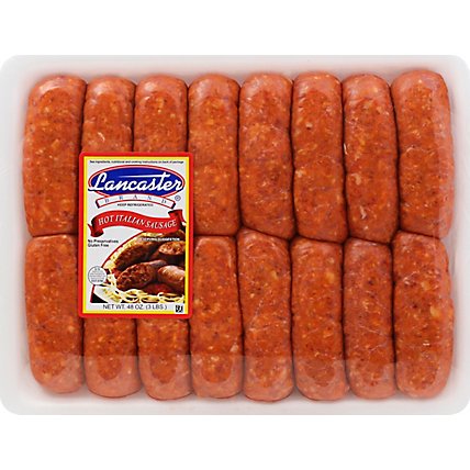 Lancaster Hot Italian Sausage - 48 OZ - Image 2