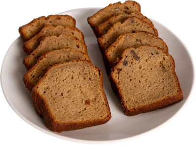 Banana Nut Loaf Cake Sliced - Each - Image 1