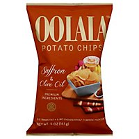 Natural Nectar Oolala Potato Chips Saffron & Olive Oil - 5 Oz - Image 1