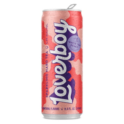 Loverboy Hard Sparkling White Tea Peach In Cans - 6-11.5 FZ - Image 2