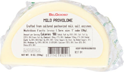 BelGioioso Provolone Cheese Mild Half Moon Wedge - 8 Oz - Image 6