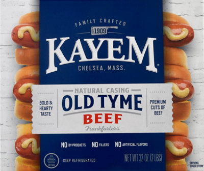 Kayem Beef Franks Natural Casing - 32 OZ - Image 2