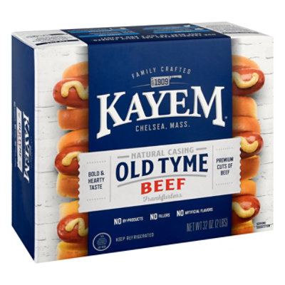 Kayem Beef Franks Natural Casing - 32 OZ - Image 1