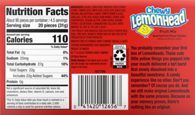 Chewy Lemonheads Theatre Box - 5 OZ - Image 6