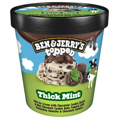 Ben & Jerry's Thick Mint Topped Ice Cream - 15.2 Oz - Image 3