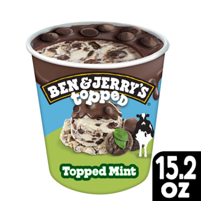 Ben & Jerry's Thick Mint Topped Ice Cream - 15.2 Oz - Image 2