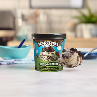 Ben & Jerry's Thick Mint Topped Ice Cream - 15.2 Oz - Image 5