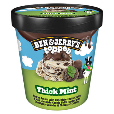 Ben & Jerry's Thick Mint Topped Ice Cream - 15.2 Oz