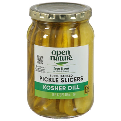 Open Nature Kosher Dill Pickle Slicers - 16 FZ - Image 4