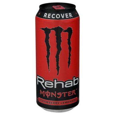Monster Energy Rehab Strawberry Lemonade Energy Iced Tea - 15.5 Fl. Oz.