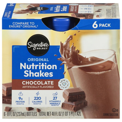 Signature SELECT Nutrition Shake Chocolate - 6-8 FZ - Image 3