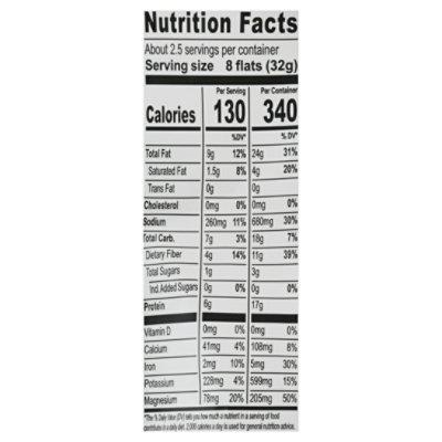 Brads Veggie Flats Sea Salt Cauliflower - 3 Oz - Image 4