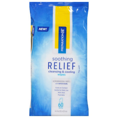 Preparation H Soothing Relief Wipes - 60 CT