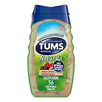 Tums Antacid Naturals Black Charry & Watermelon Tabs - 56 Count - Image 1