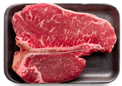 Beef Loin T-bone Steak Seasoned Imported - 1 Lb - Image 1